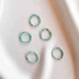 Кольцо на резинке из Амазонита 16,5р.