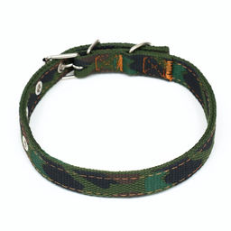 Ошейник брезентовый двухслойный Камуфляж, 52 х 2 см - Пижон фото 2