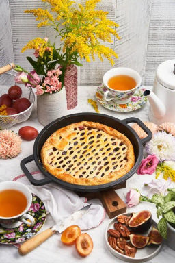 Казан с крышкой-сковородой, литой, 5л