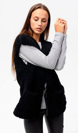 жилет Тедди жемчуг Цвет:как на фото - Rash фото 19