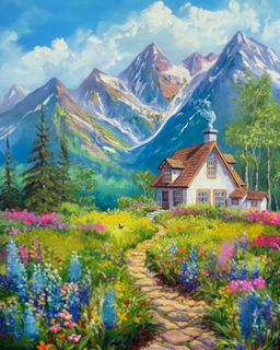 Картина по номерам на холсте и подрамнике