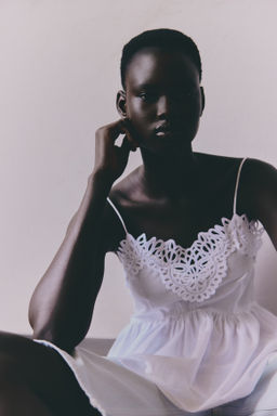 Top de tirantes con ribete de encaje - H&m фото 3
