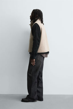 RELAXED FIT PUFFER GILET - Zara фото 3