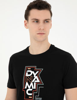 Siyah Slim Fit Ti__rt