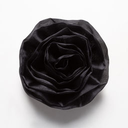 Брошь из органзы, Полуночная роза - Charutti фото 13