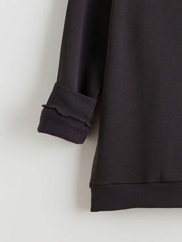 B?y?k Beden Dik Yaka Erkek Sweatshirt
