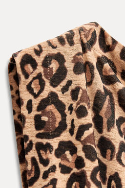 ANIMAL PRINT LONG KNIT TOP - Zara фото 7