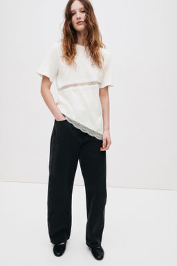 Camiseta con ribete de encaje - H&m фото 8