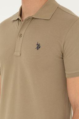 Мужская базовая футболка цвета хаки Неожиданная скидка в корзине - U.s. polo assn фото 7