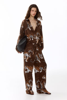 Camisa oversize de sat?n - H&m фото 4