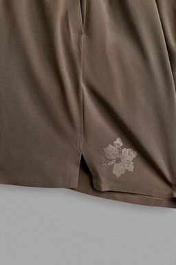 PANTALONES CORTOS ENTRENAMIENTO 9 / Marr?n oscuro - Zara фото 12