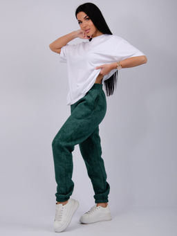 Джоггеры Мистерия 5, футер 3-х нитка начес - Малина фото 60