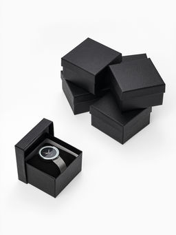 Набор коробочек подарочных 6 шт. под часы «Рептилия» крокодил, 9×9, цвет чёрный (9670096)