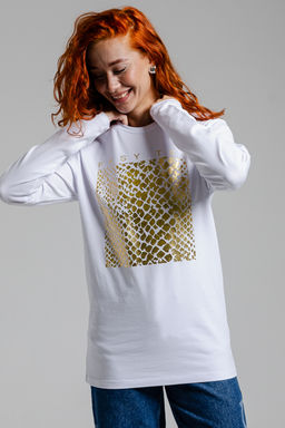 8519/1 Футболка с длинным рукавом женская