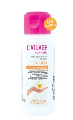 Latuage Жидкость для снятия лака Защита с экстрактом ромашки (без ацетона) 100мл