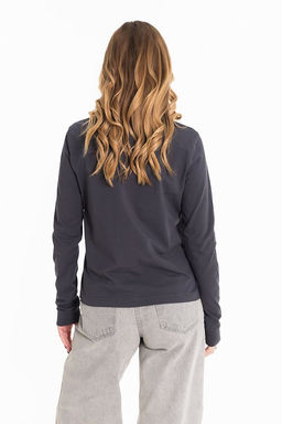 Лонгслив-поло М324272б Серый - Елена фото 5