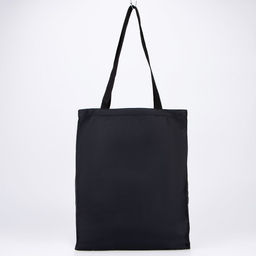 Сумка - шопер в банке, без подклада, без молнии, черная, Black color, 35 х 40 х 0.5 см - Nazamok фото 9
