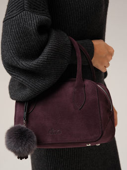 Замшевая сумка Polly DBR 31348 сливовый  фото 2