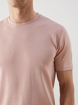 Bisiklet Yaka K?sa Kollu Erkek Dokulu Ti??rt