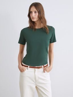 Bisiklet Yaka Kad?n Ti??rt