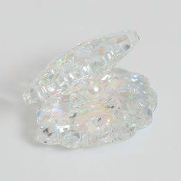 Фигурка стекло «Ракушка с жемчужиной», перламутр, 6.5×5×5 см