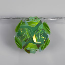 Гирлянда Нить 4.5 м с насадками Цветочные шары, IP20, прозрачная нить, 15 LED, свечение зелёное, 220 В - Luazon lighting фото 3