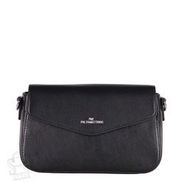 Сумка женская кожаная 1599Y black Polina&Eiterou/30 в Новосибирске