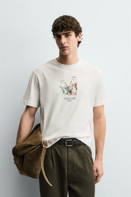 T-SHIRT WITH CONTRAST PRINT - Zara фото 2