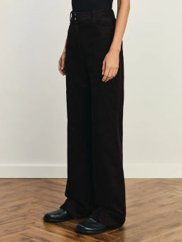 Брюки из вельвета с контрастными подворотами / Zarina  фото 3