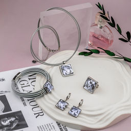 Серьги из муранского стекла LILAC LS3545