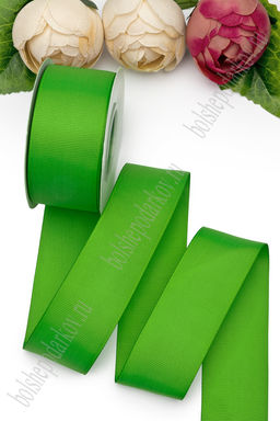Лента репсовая 4 см*20 ярд "1 сорт" (SF-1349) зеленый №228