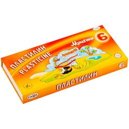 Пластилин ГАММА "Мультики" 6цв. 120гр. стек (280015)