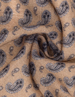 Светло-коричневый шерстяной платок - Cacharel фото 4