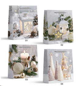 Цена за 12 шт. Пакет подарочный 31*40*12 / NG53-2 /уп 12/360/Новый год