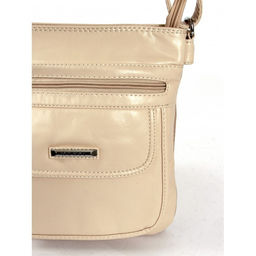 Сумка женская искусственная кожа Guecca-RY 7016, 1отд+карм/пер, плечевой ремень, светло-бежевый SALE 261718 - Adelia фото 5