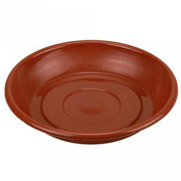 Поддон для цветочного горшка пластмассовый "Евро" д16см, h7,5см, терракотовый (Россия)
