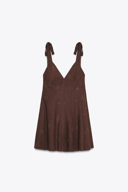 SHORT EMBROIDERED DRESS - Zara фото 5