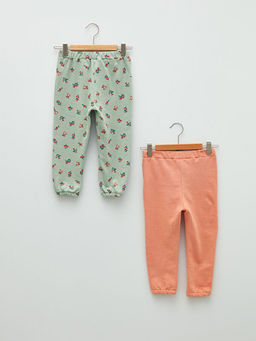 Beli Lastikli Pamuklu K?z Bebek Tayt 2li - Waikiki фото 2