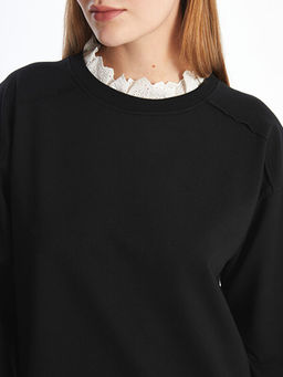 F?rf?rl? Dik Yaka Kad?n Sweatshirt Elbise