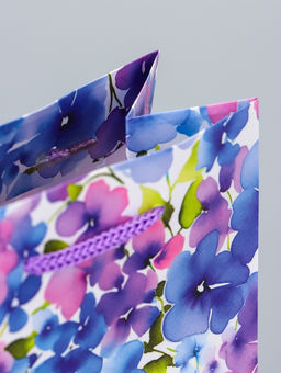 Цена за 4 шт. Пакет подарочный ламинированный Цветочный сад 11.5?14.5?6.5 см