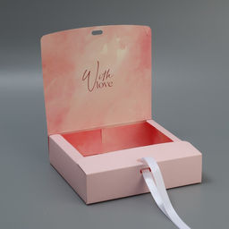 Коробка складная двухсторонняя Пионы, 20 х 18 х 5 см - Дарите счастье фото 3