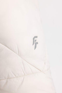 Водоотталкивающая приталенная куртка-пуховик DeFactoFit с капюшоном  фото 6