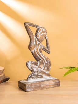 Сувенир «Изящество», 20×10×35 см, дерево, коричневый