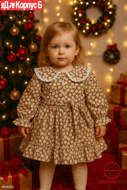 платье для девочки с принтом - Bruno фото 2