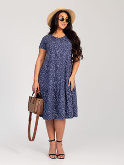 Платье женское кулирка АГНИЯ МЕЛКИЙ ОДУВАНЧИК - Domtrik Домашний трикотаж фото 2