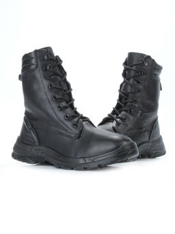 05-9003 BLACK Ботинки зимние мужские (искусственная кожа, искусственный мех)