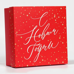 Цена за 2 шт. Коробка новогодняя складная «Новогодний подарок», 17×17×7 см, Новый год