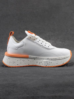 04-S77-42 WHITE Кроссовки женские (натуральная кожа)