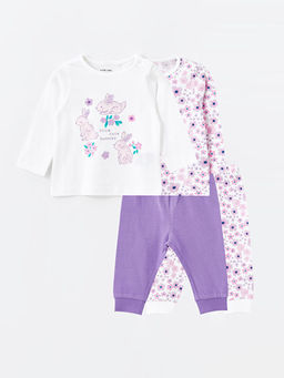 Bisiklet Yaka K?z ?ocuk Pijama Tak?m 2li