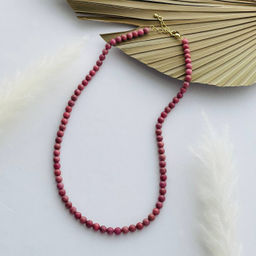 Бусы из Родонита